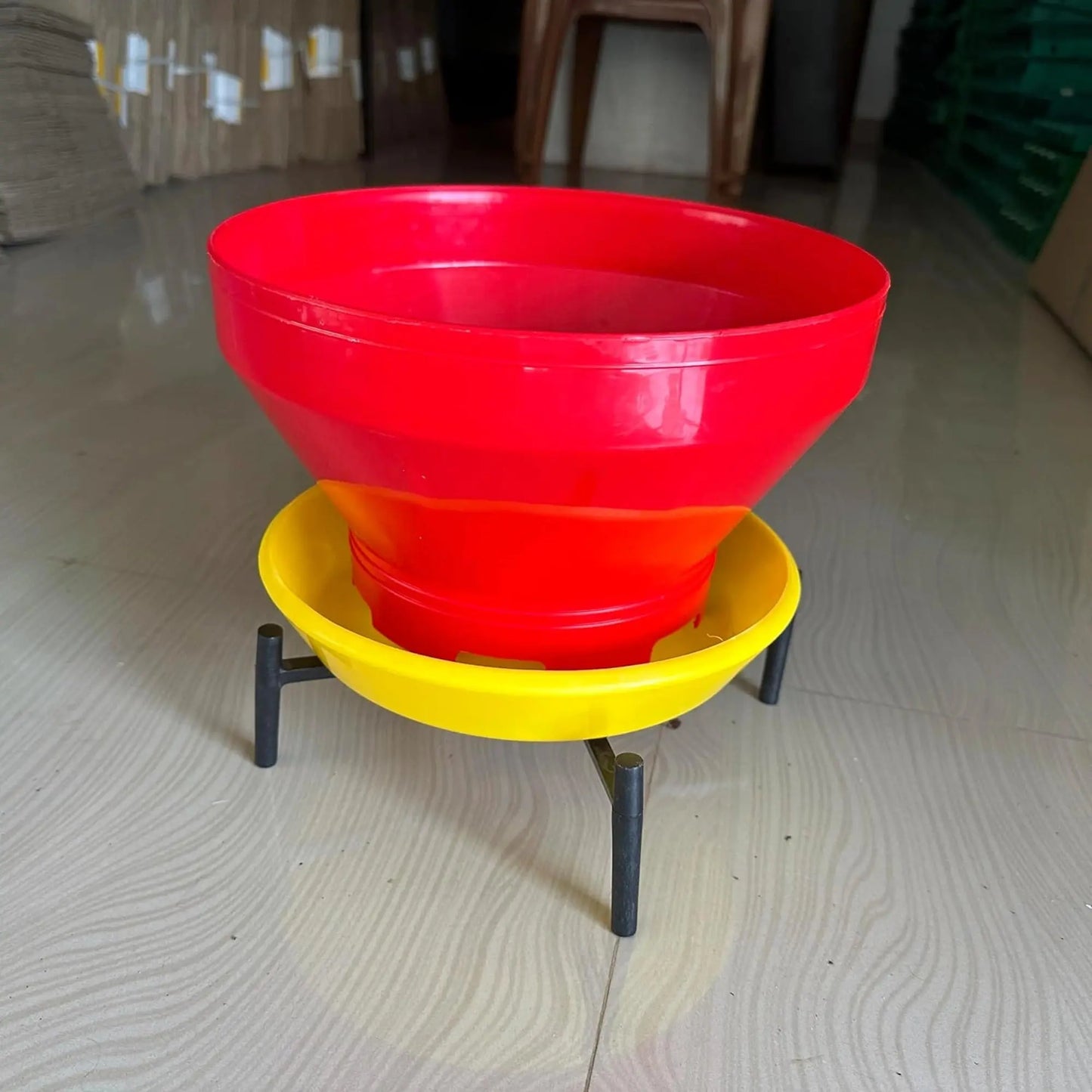 Turbo Feeder for Chicks – 4.5kg Capacity | Durable Poultry Feeder for Chickens, Broilers & Small Birds | Spill-Resistant, Easy-Clean Design cjfarms.in