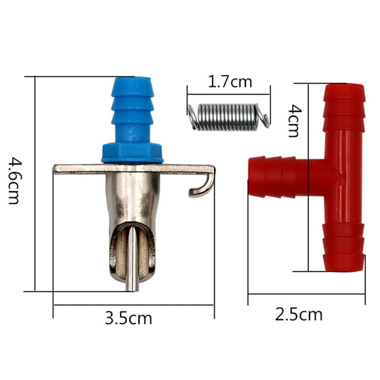 Automatic Rabbit Nipple Drinker | Double Spring Stainless Steel Water Nipple Feeder | Pet & Farm Rabbit Watering System cjfarms.in