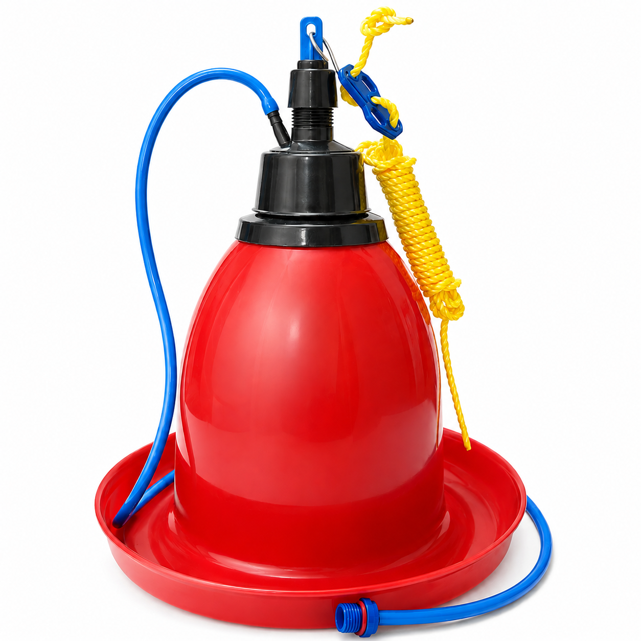 Automatic Classic Poultry Drinker | Heavy Duty Hanging Chicken Water Drinker with Hose Connection | Auto Refill Water Dispenser for Chicken, Broilers, Layers, Ducks & Poultry Birds CJ farms and Agritech