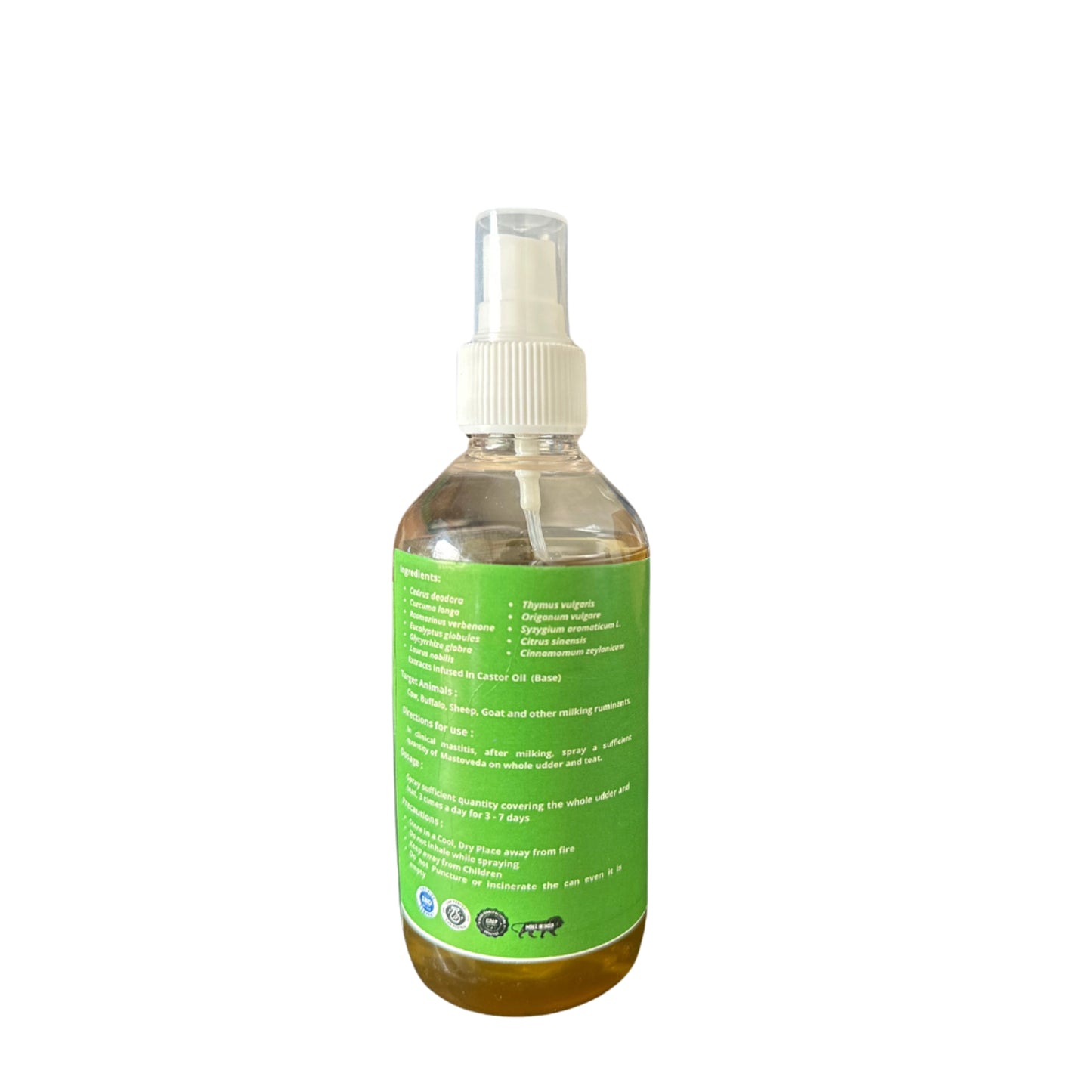 Masto Veda Mastitis Care Oil for Cows & Goats | Supports Subclinical Mastitis Relief & Udder Health | Natural Veterinary Udder Massage Oil