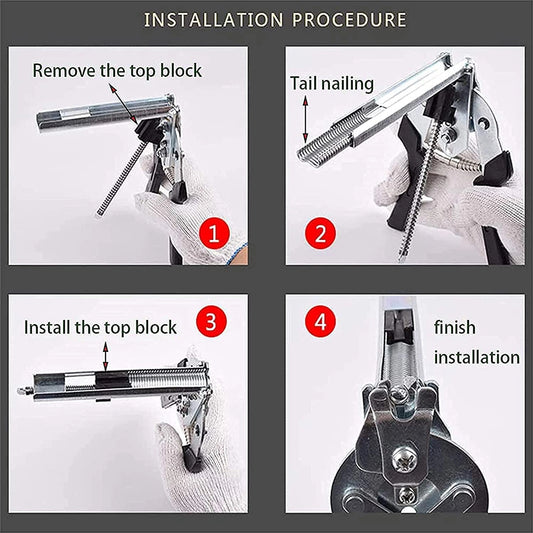 Hog Ring Plier Tool with M Clips Staples | Heavy-Duty M Ring Tool for Poultry, Pet, Chicken Cage & Wire Fencing Installation