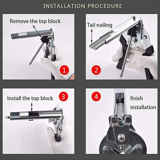 Hog Ring Plier Tool with M Clips Staples | Heavy-Duty M Ring Tool for Poultry, Pet, Chicken Cage & Wire Fencing Installation cjfarms.in
