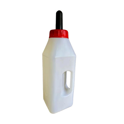Heavy-Duty 2.5L Calf Milk Feeding Bottle with Food-Grade Nipple & Strong Handle | Durable Farm Milk Feeder for Young Calves