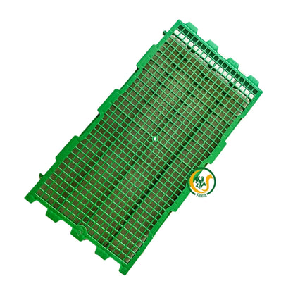 CJ Farms Poultry Cage Plastic Slatted Floor 2 x 1 ft (60 x 30 cm) – Pack of 10 | Heavy Duty Non-Slip Plastic Flooring for Chicken, Broiler, Quail, Duck & Poultry Cages CJ farms and Agritech