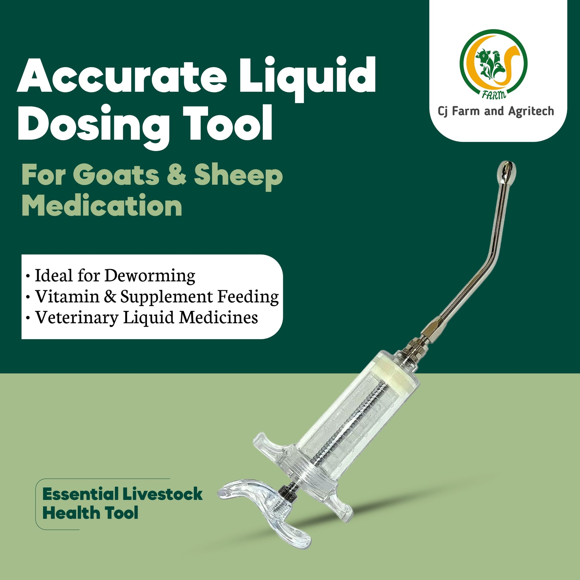 Oral Drencher for Goats & Sheep | Veterinary Medicine Feeder | Easy Liquid Feeding Tool for Livestock My Store
