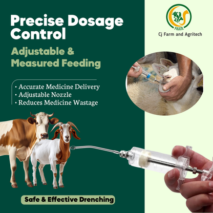 Oral Drencher for Goats & Sheep | Veterinary Medicine Feeder | Easy Liquid Feeding Tool for Livestock My Store