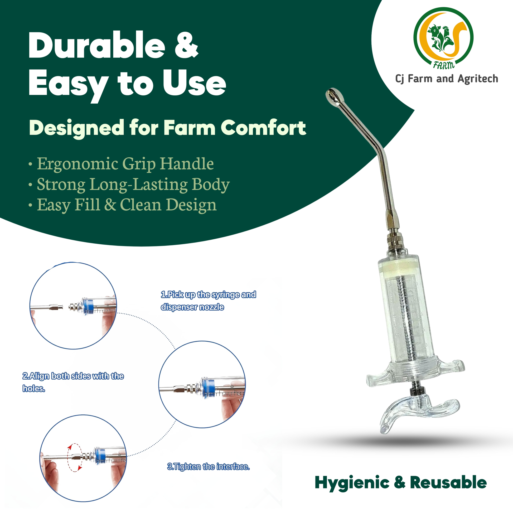 Oral Drencher for Goats & Sheep | Veterinary Medicine Feeder | Easy Liquid Feeding Tool for Livestock My Store