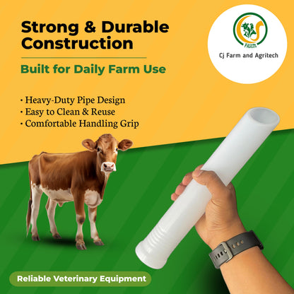 350ml Oral Drenching Pipe for Cows, Horses & Buffalo | Bovine Liquid Drencher Tube | Durable Veterinary Oral Feeder cjfarms.in