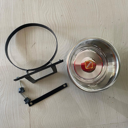 Easy-Fix Dog Bowl with Stand for Cages | 1100ml Stainless Steel Feeding Bowl for Dogs, Cats & Pets | Adjustable Cage-Mount Design