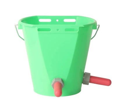 8L Calf Milk Feeding Bucket with 5 Teat Nipples | Durable Farm Milk Feeder for Calves | Easy-Clean & Hygienic Livestock Feeding Solution