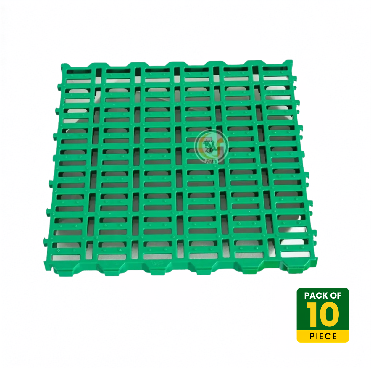CJ Farms Goat Farm Plastic Slatted Floor 2 x 2 ft (60 x 60 cm), 70mm Thick – Pack of 10 | Heavy Duty Non-Slip Plastic Flooring for Goat Sheds, Sheep Farms & Livestock Housing CJ farms and Agritech