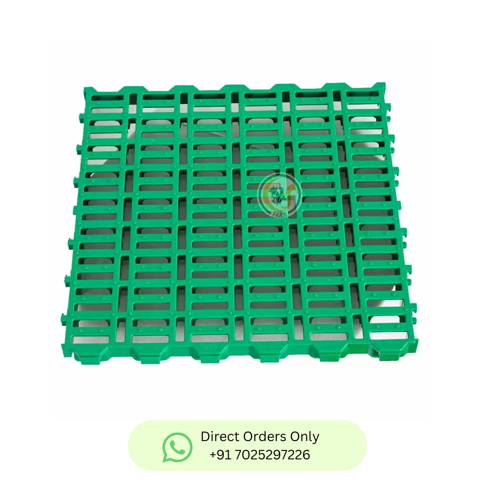 Goat Farm Plastic Slatted Floor – 2x2 ft (60x60 cm), 70mm Thick | Heavy-Duty, Hygienic & Non-Slip Flooring for Goat Sheds cjfarms.in