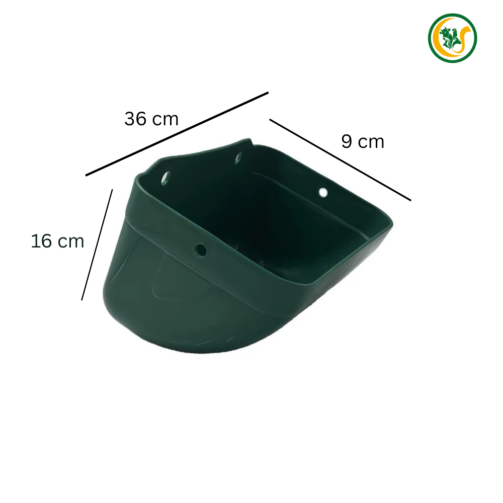 Hanging Feeding Trough for Goats, Chicken, Geese & Dogs | Durable BPA-Free Plastic Feeder | 36×16×9 cm | Pack of 2 CJ farms and Agritech