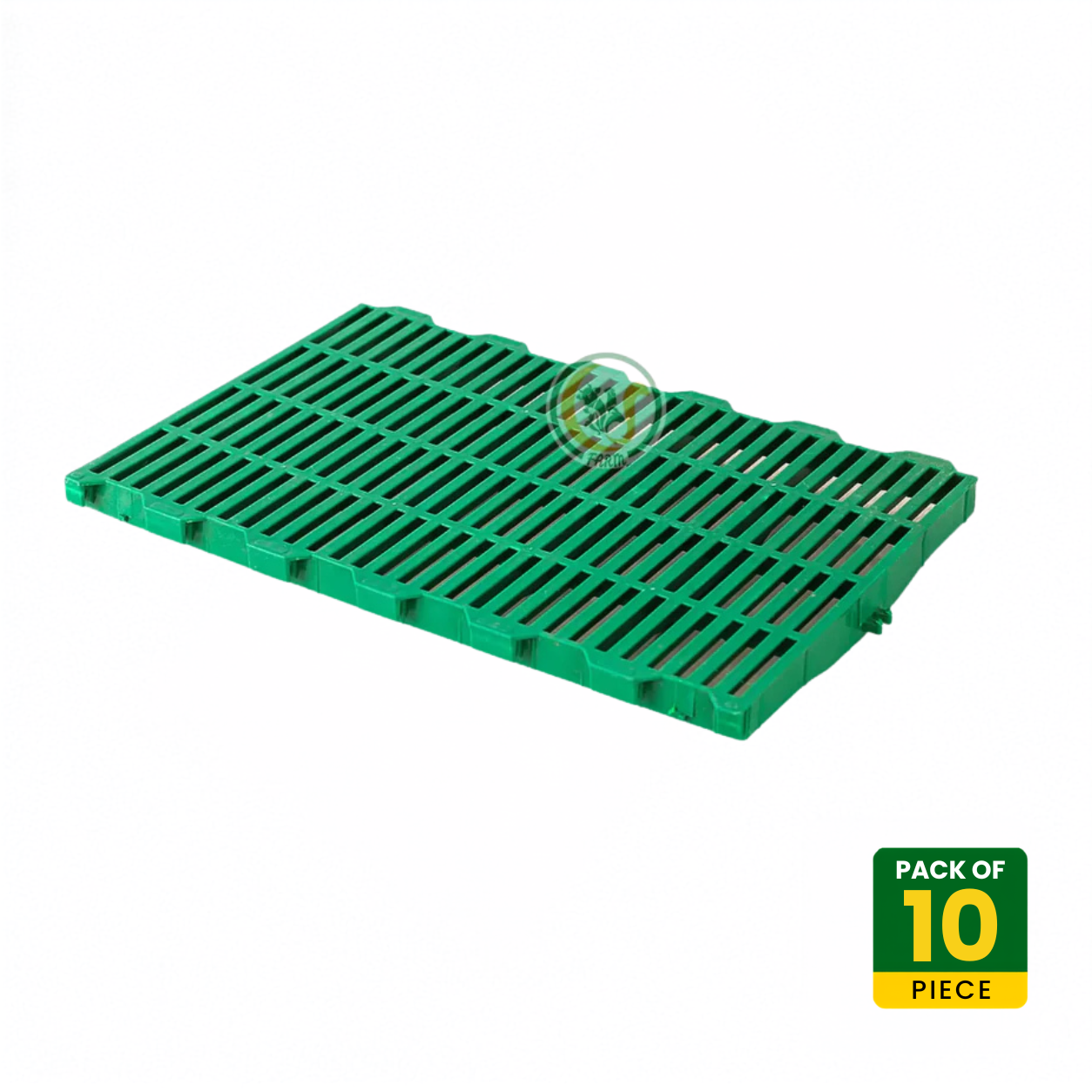 Plastic Slatted Floor 2 x 1.3 ft (60 x 40 cm) – Pack of 10 | Heavy Duty Non-Slip Flooring for Goat Sheds, Dog Kennels & Pet Cages CJ farms and Agritech
