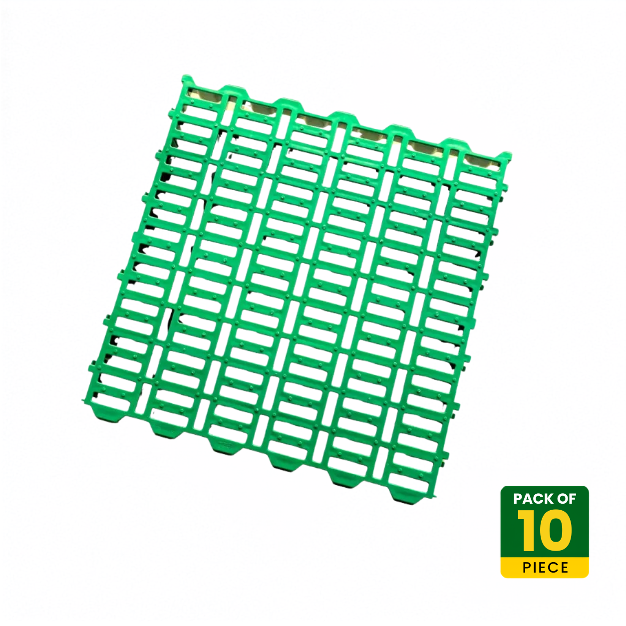Goat Farm Plastic Slatted Floor 2 x 2 ft (60 x 60 cm), 45mm Thick – Pack of 10 | Heavy Duty Non-Slip Plastic Flooring for Goat Sheds, Sheep Farms & Livestock Housing CJ farms and Agritech