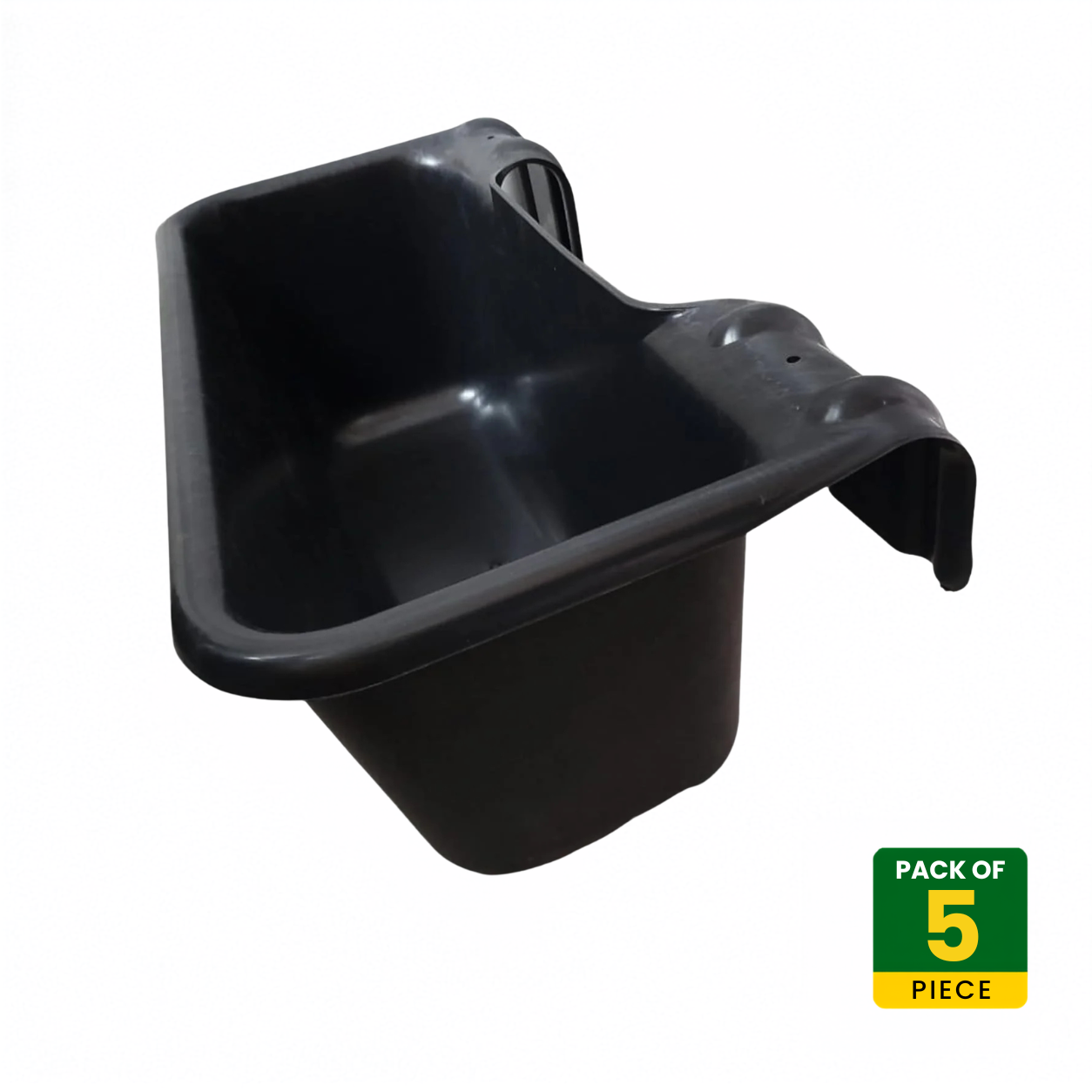 2ft Goat Feeder Box – Pack of 5 | Easy Hang Heavy Duty Plastic Feeding Trough for Goats, Sheep & Lambs | Livestock Feed Container CJ farms and Agritech