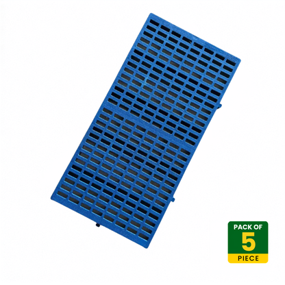 Plastic Slatted Cage Floor 2 x 1 ft (60 x 30 cm) – Pack of 5 | Heavy Duty Non-Slip Flooring Panel for Puppies, Cats & Pet Cages CJ farms and Agritech