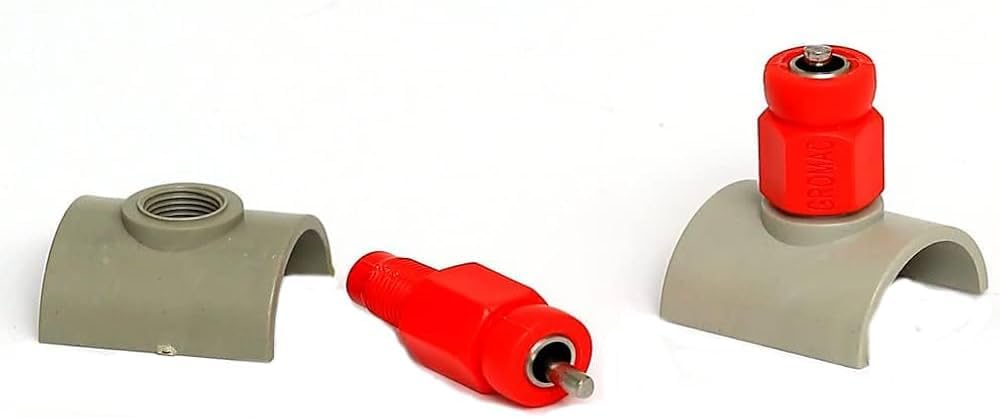 Automatic Poultry Chicken Water Nipple Drinker – 90° Leakproof Nipple with Saddle Connector | Easy-Install Watering System for Chicken, Hen, Duck & Birds