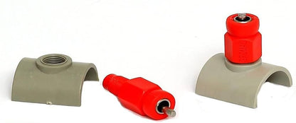 Automatic Poultry Chicken Water Nipple Drinker – 90° Leakproof Nipple with Saddle Connector | Easy-Install Watering System for Chicken, Hen, Duck & Birds