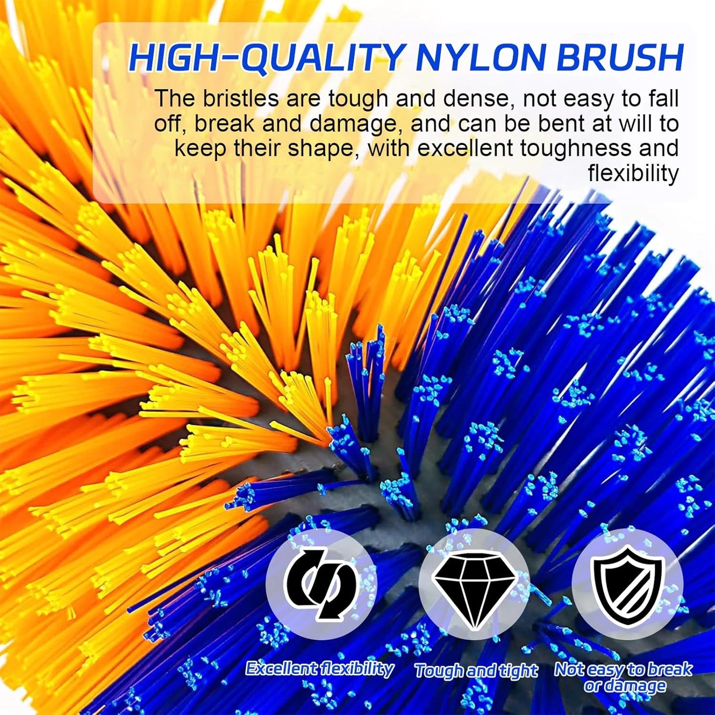 Heavy-Duty Livestock Scratching & Grooming Brush | Self-Massage Brush for Cattle, Horses, Goats & Sheep | Durable Outdoor Mountable Farm Brush