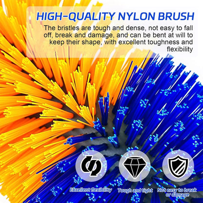 Heavy-Duty Livestock Scratching & Grooming Brush | Self-Massage Brush for Cattle, Horses, Goats & Sheep | Durable Outdoor Mountable Farm Brush