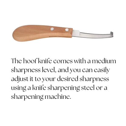 Hoof Trimming Knife for Cows, Horses & Goats | Sharp Stainless Steel Farrier Tool for Hoof Care & Grooming cjfarms.in