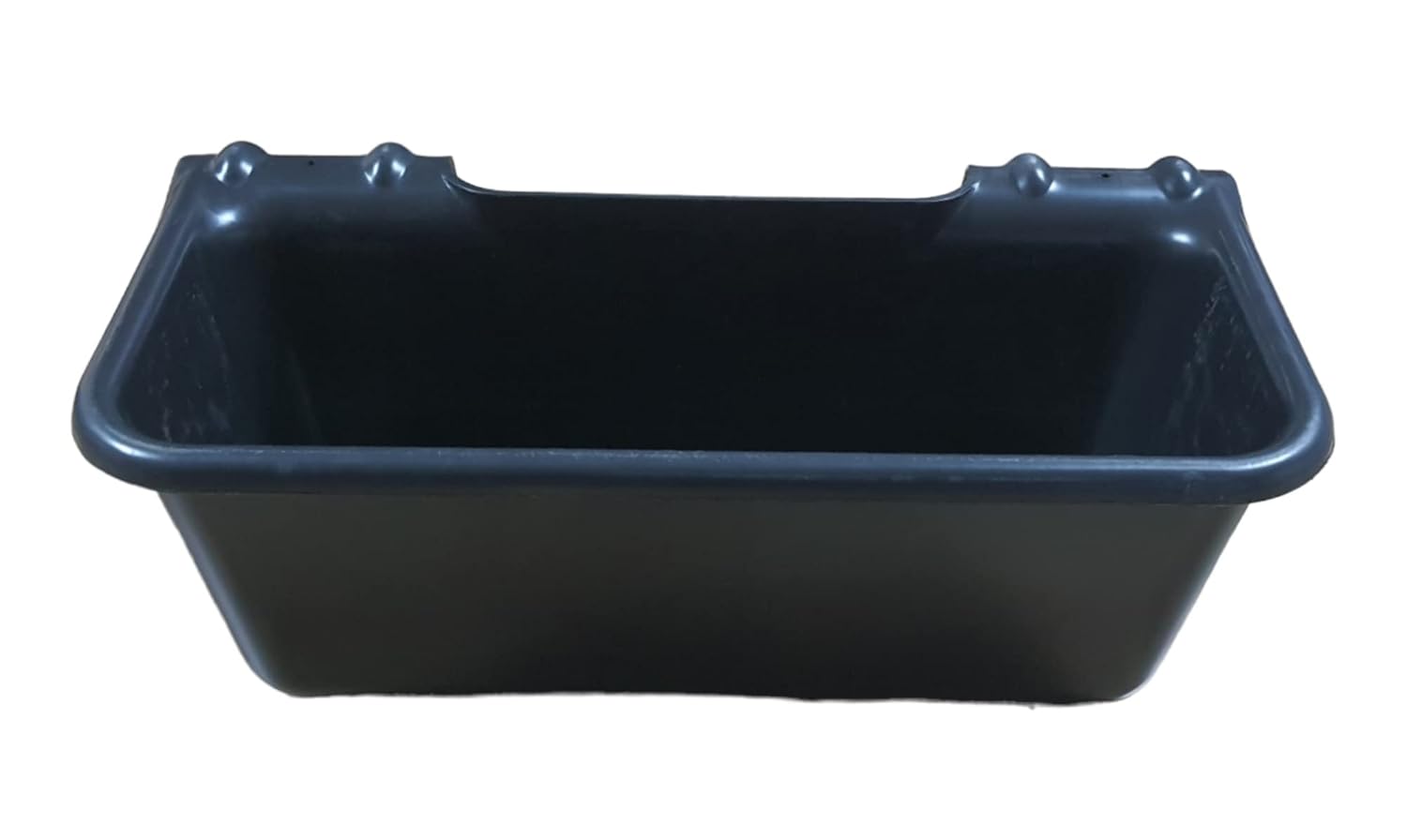 2ft Goat Feeder Box | Easy Hang Livestock Feeding Trough for Goats & Sheep | Heavy Duty Plastic Feed Container CJ farms and Agritech