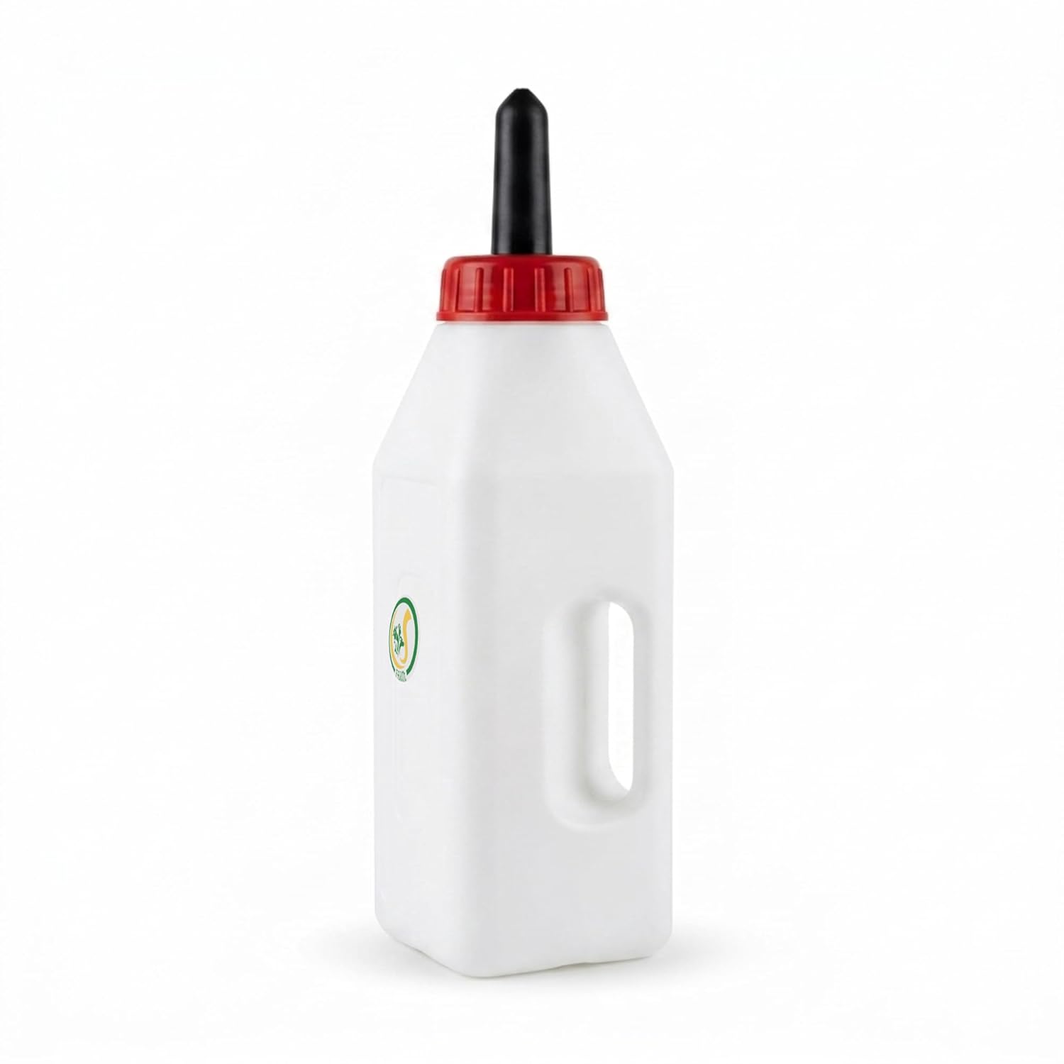 Heavy-Duty 2.5L Calf Milk Feeding Bottle with Food-Grade Nipple & Strong Handle | Durable Farm Milk Feeder for Young Calves cjfarms.in