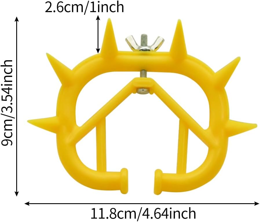 Cattle Weaning Nose Ring for Calves (Pack of 2) – PVC Anti-Suck Spiky Calf Weaner, Adjustable Livestock Nose Ring for Safe Weaning CJ farms and Agritech