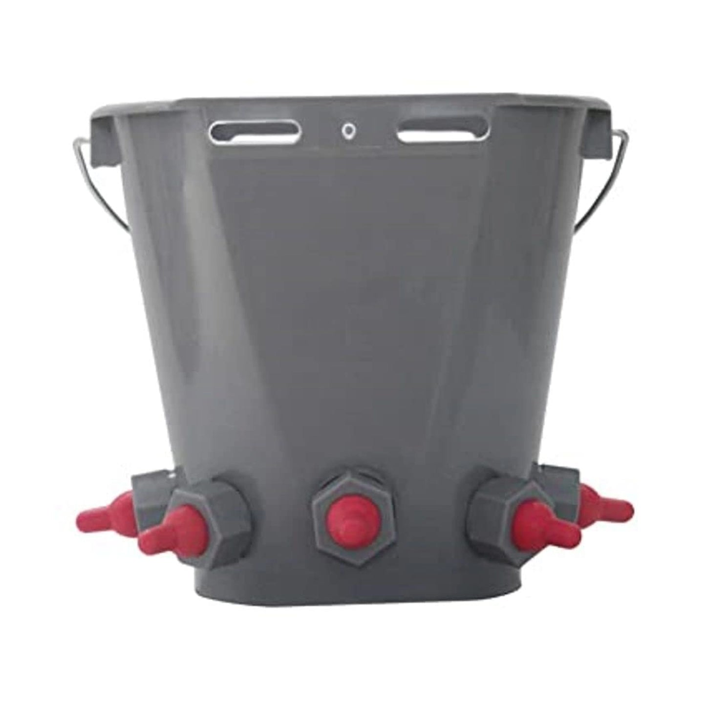 8L Goat & Lamb Milk Feeding Bucket with 5 Replaceable Nipples | Durable Multi-Teat Feeder for Kids & Lambs | Easy Group Feeding System