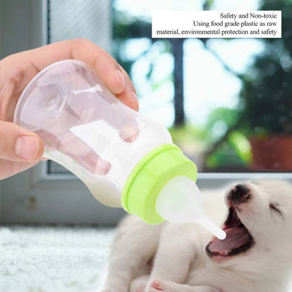 Pet Care Feeding Bottle with Nipple & Cleaning Brush | Safe Milk Feeder for Puppies, Kittens & Small Pets