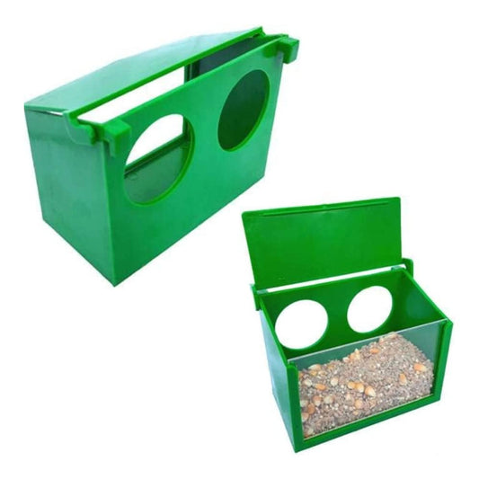 Double Hole Pigeon Feeder – Hanging Type (Pack of 2) | Durable Outdoor Feeder for Pigeons, Doves & Small Birds