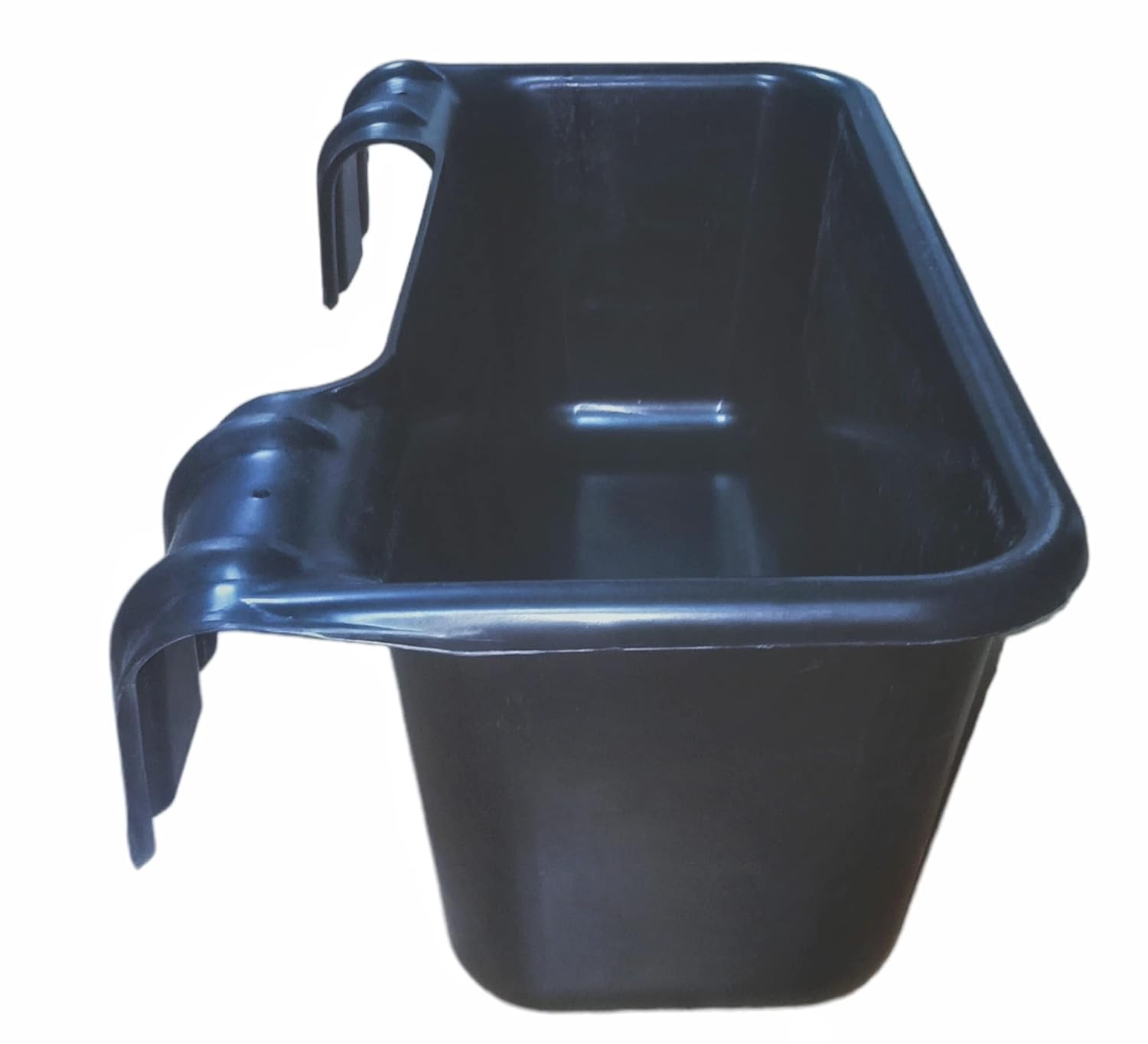 2ft Goat Feeder Box | Easy Hang Livestock Feeding Trough for Goats & Sheep | Heavy Duty Plastic Feed Container CJ farms and Agritech