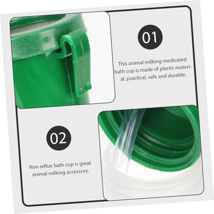 300ml Teat Dip Cup for Dairy Cows & Goats | Durable, Easy-to-Clean Udder Hygiene Cup | Ideal for Dairy Farms & Smallholdings