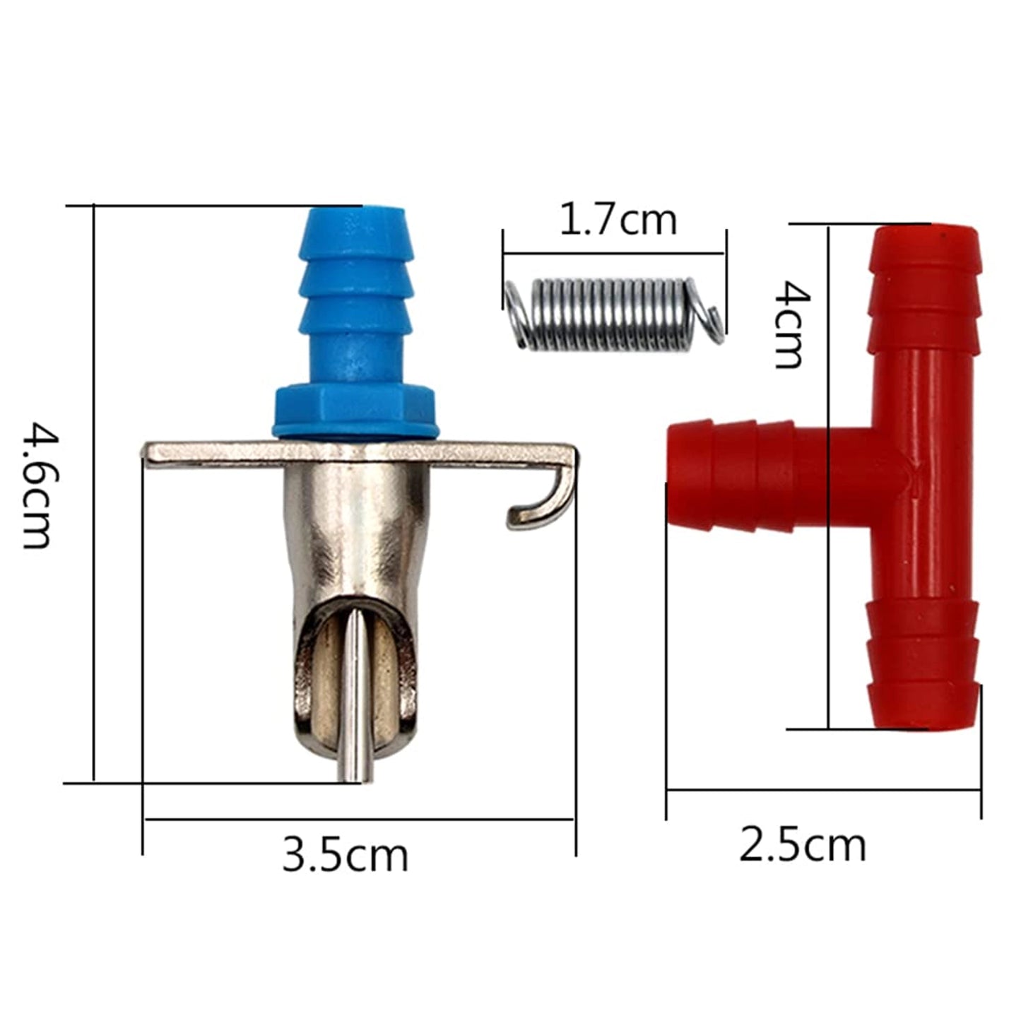 Automatic Rabbit Nipple Drinker | Double Spring Stainless Steel Water Nipple Feeder | Pet & Farm Rabbit Watering System