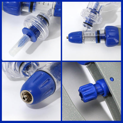 5ML Automatic Livestock Syringe Gun | Adjustable Dose Veterinary Injector with Bottle Holder for Cattle, Cow, Pig, Goat & Sheep  Copy Title
