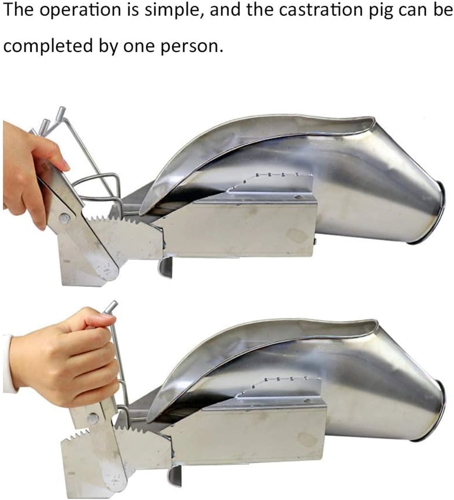 Pig Castration Fixation Bracket | Heavy-Duty Piglet Restraint Frame for Safe & Easy Castration | Durable Livestock Holding Tool