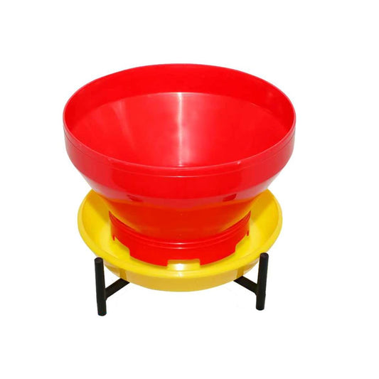 Turbo Feeder for Chicks – 4.5kg Capacity | Durable Poultry Feeder for Chickens, Broilers & Small Birds | Spill-Resistant, Easy-Clean Design