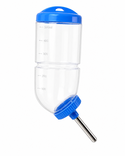 500ml Hamster Water Bottle | Hanging Automatic Water Dispenser with Stainless Steel Nozzle for Hamster, Rabbit, Guinea Pig & Small Animals CJ farms and Agritech