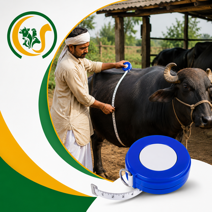 Animal Weight Measuring Tape for Cow, Goat, Sheep & Pets | Portable Livestock Body Weight Measurement Tape CJ farms and Agritech