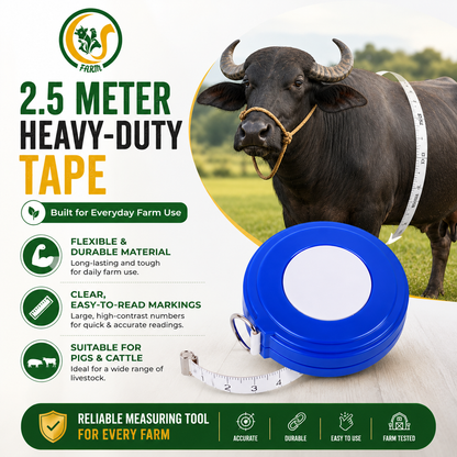 Animal Weight Measuring Tape for Cow, Goat, Sheep & Pets | Portable Livestock Body Weight Measurement Tape CJ farms and Agritech