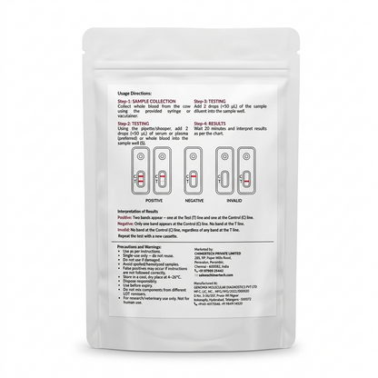 Brucella Antibody Rapid Test Kit for Cow & Buffalo | Veterinary Brucellosis Detection Kit | Fast & Accurate On-Farm Testing CHIMERTECH