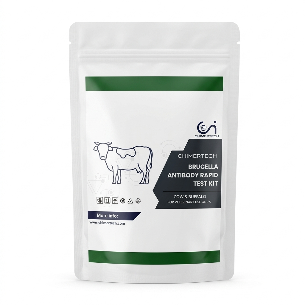 Brucella Antibody Rapid Test Kit for Cow & Buffalo | Veterinary Brucellosis Detection Kit | Fast & Accurate On-Farm Testing CHIMERTECH