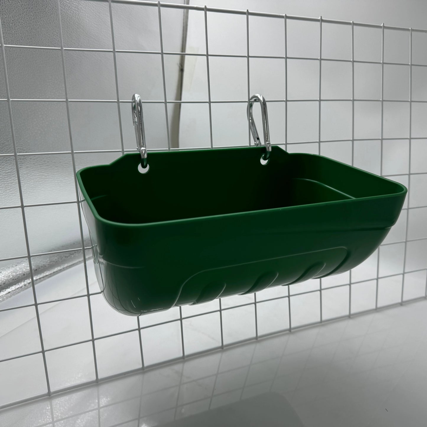 Hanging Feeding Trough for Goats, Chicken, Geese & Dogs | Durable BPA-Free Plastic Feeder | 36×16×9 cm | Pack of 2 CJ farms and Agritech