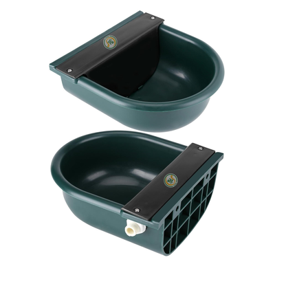 Automatic Water Bowl 4L for Cows, Goats, Sheep & Buffalo | Unbreakable Plastic Livestock Drinking Bowl with Float Ball Valve – Durable Farm Water Feeder (Green) cjfarms.in
