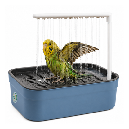 Automatic Bird Bath with Water Pump & Rain Shower | USB Powered Bird Bath Tub for Budgies, Cockatiels, Lovebirds, Parakeets & Small Birds CJ farms and Agritech