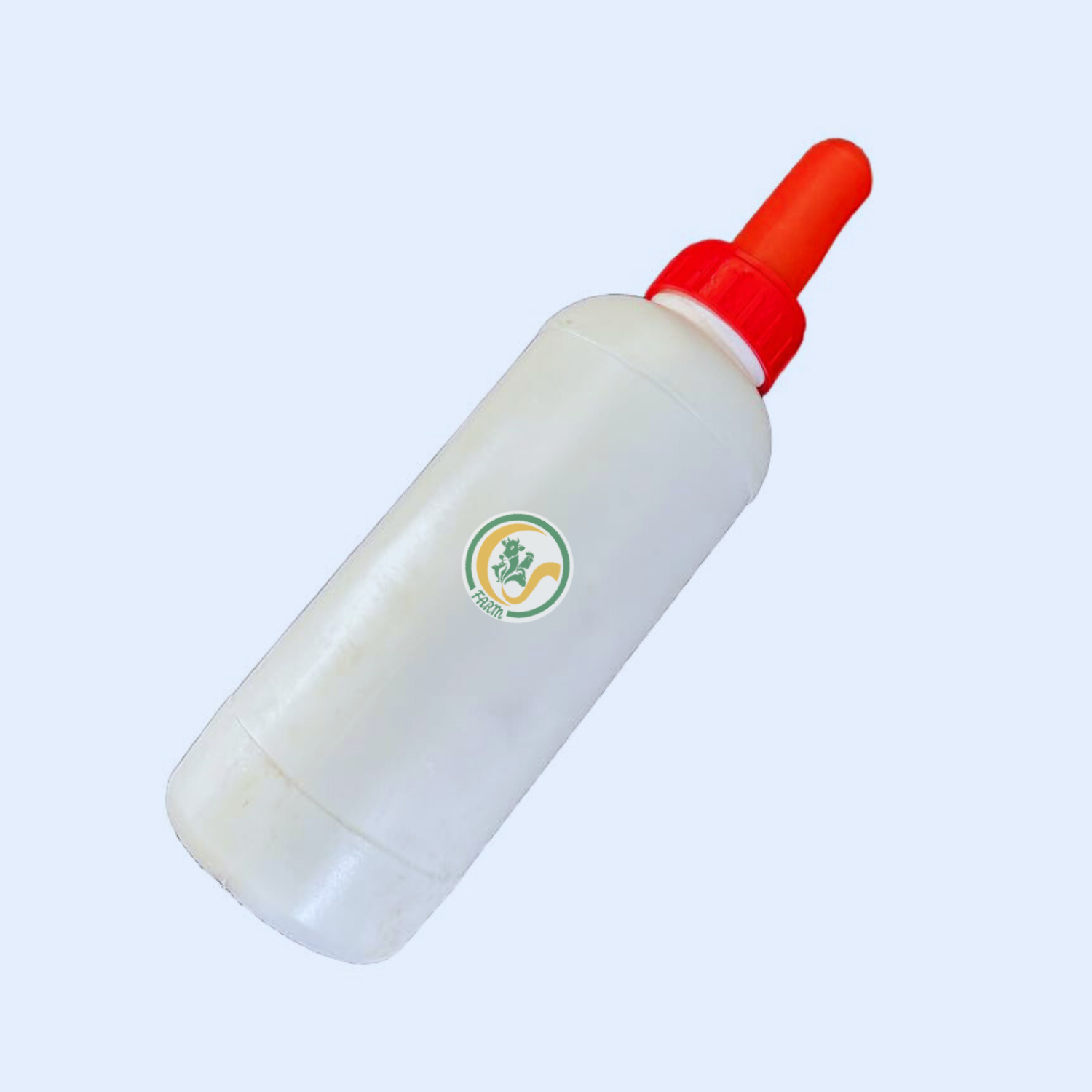 1L Calf Milk Feeding Bottle with Food-Grade Calf Nipple | Durable & Safe Milk Feeder for Young Calves | Farm & Dairy Use cjfarms.in
