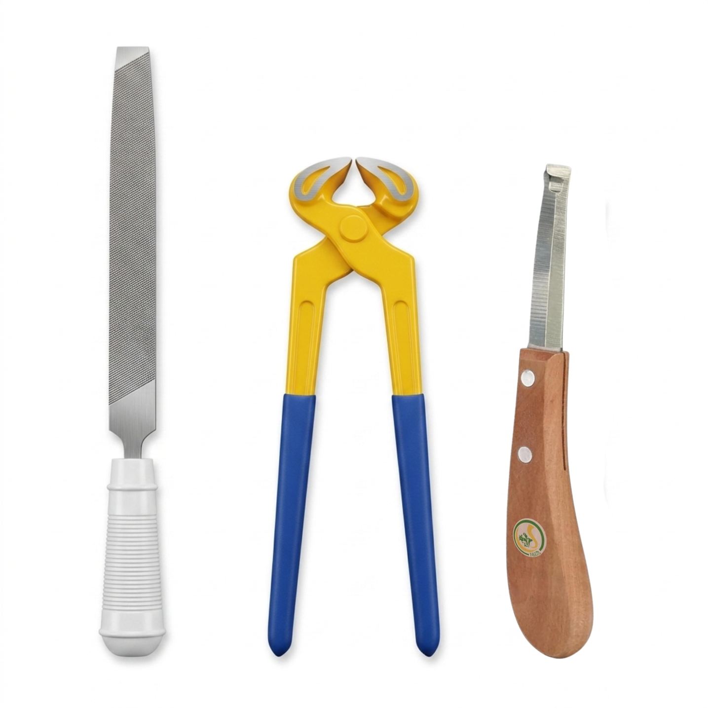 Professional Hoof Care Combo Kit for Cattle, Cow, Goat & Horse | Hoof Trimming Cutter, Hoof Knife & Rasp File Set CJ farms and Agritech
