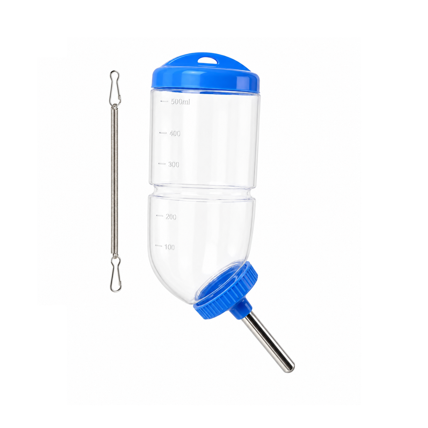 500ml Hamster Water Bottle | Hanging Automatic Water Dispenser with Stainless Steel Nozzle for Hamster, Rabbit, Guinea Pig & Small Animals CJ farms and Agritech