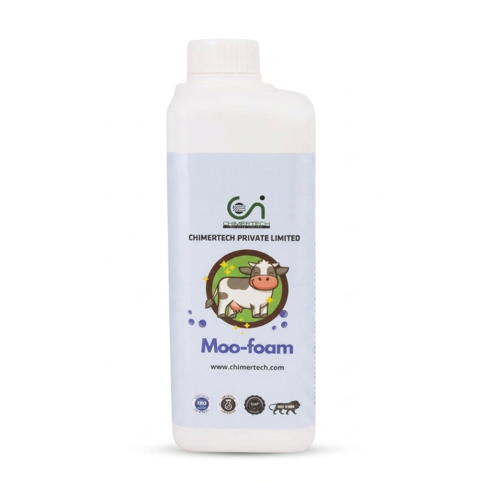 MooFoam Teat Wash Foam 1kg for Cattle, Goat & Sheep | Mastitis Prevention Pre & Post Milking Teat Sanitizer CHIMERTECH
